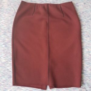 Worn twice only . Burgandy ann Taylor skirt